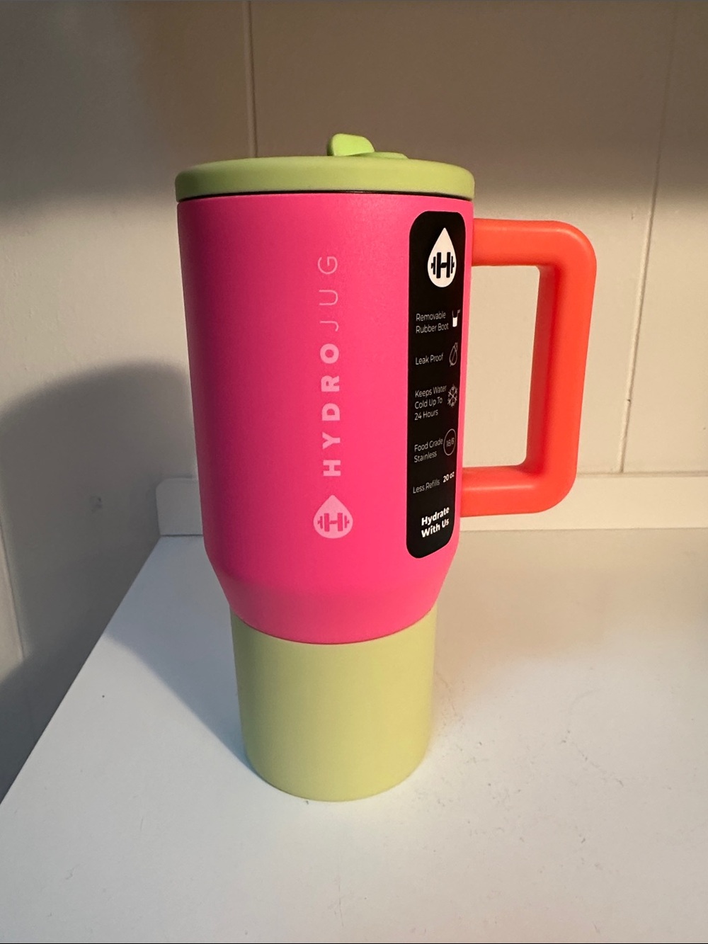 Hydrojug Traveler Pink Orchid 20oz Tumbler